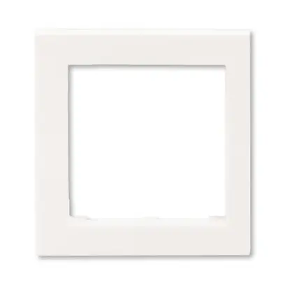 kryt rámečku s otvorem 55x55, krajní; perleťová, design LEVIT M